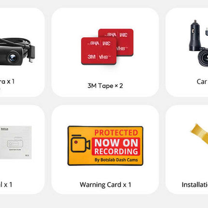 Botslab G980H 3CH 4K Wifi GPS 128gb dashcam