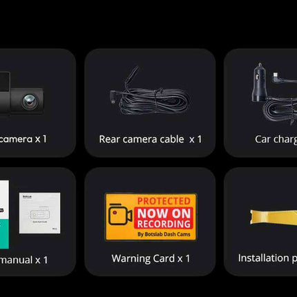 Botslab G980H 4CH 4K Wifi GPS 128gb 360 graden dashcam