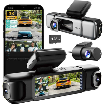 Botslab G980H 4CH 4K Wifi GPS 128gb 360 graden dashcam
