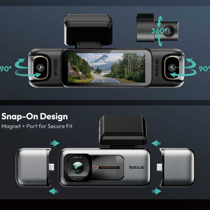 Botslab G980H 4CH 4K Wifi GPS 128gb 360 graden dashcam