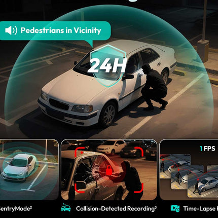 Botslab G980H 4CH 4K Wifi GPS 128gb 360 graden dashcam
