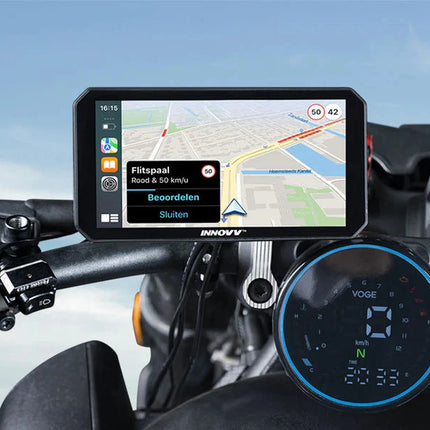Innovv N1 Pro 2CH Wifi Carplay monitor en dashcam voor motor