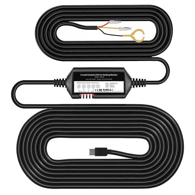 Nanocam NH03 permanente voeding USB-C 3-draads
