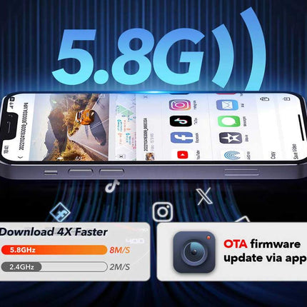 Redtiger F4 Pro 2CH 4K Touch Wifi GPS 128gb dashcam