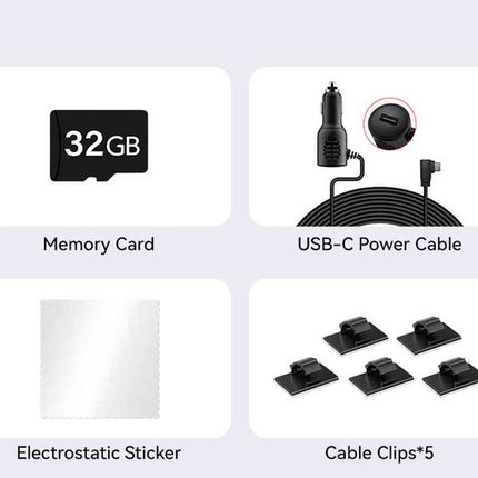Redtiger F4 4K Touch Wifi GPS 32gb dashcam