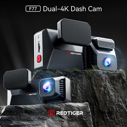 Redtiger F77 V1 4K Touch Wifi GPS 2CH 128gb dashcam