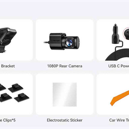 Redtiger F7NP 4K Wifi GPS 2CH 128gb dashcam
