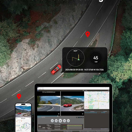 Redtiger F7NT Touch 4K Touch Wifi GPS 2CH 128gb dashcam