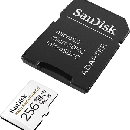 Sandisk 256gb High Endurance U3 V30 microSD kaart