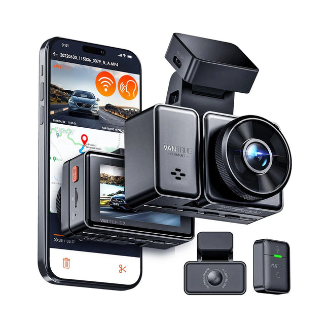 Vantrue E2 Pro Cloud 4K Wifi GPS dashcam