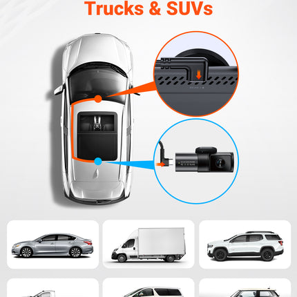 Vantrue N5 / N5S 9 meter kabel voor achtercamera