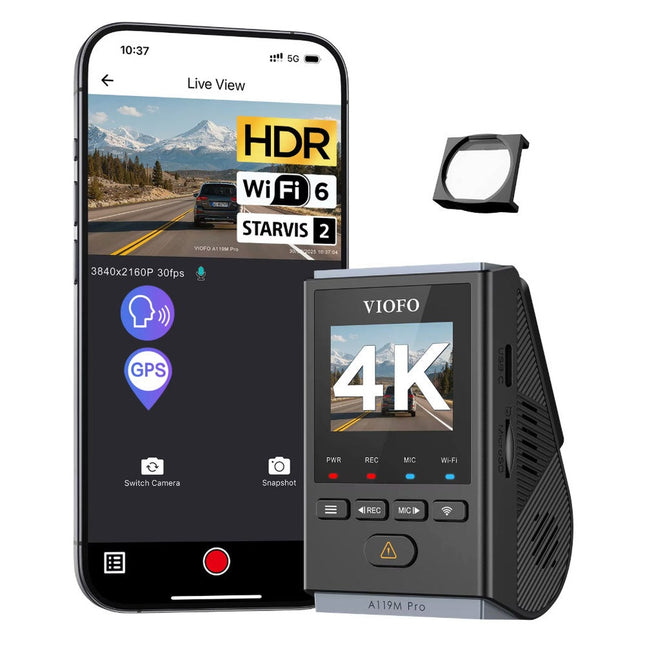 Viofo A119M Pro 4K Wifi GPS dashcam