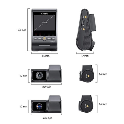 Viofo A329T 3CH 4K Wifi GPS dashcam