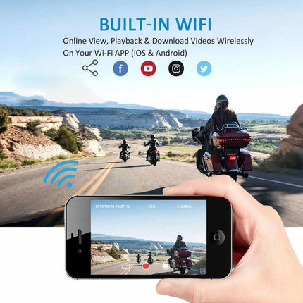 Motocam E6L 2CH Dual Wifi motor dashcam