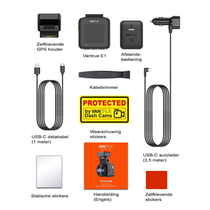 Vantrue E1 2K QuadHD Wifi GPS dashcam